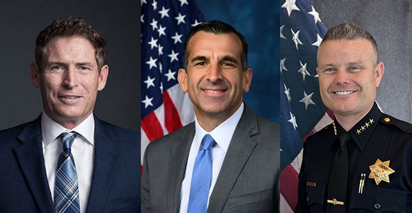 Steve Young, Rep. Sam Liccardo, Chief James Reifschneider